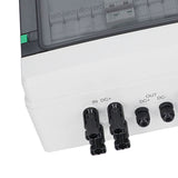 DC500V PV Combiner Box 4 Strings Waterproof Solar Combiner Box with 15A Fuse 63A Surge Arrester
