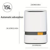 1pc Smart Adsorption Trash Can, Large Capacity Trash Can, Trash Bin For Home, Living Room, Bedroom, Bathroom, Office, Home Essential