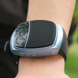 Bluetooth-Compatible Sports Music FM Radio USB Charging Bike Cycg Watches Alarm Watch Audio for Running/Hiking
