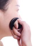 2 pcs Black Bianstone Mushroom Massager Beauty Head Facial Scraping Massage Acupuncture Energy Stone