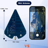 1300MHz-10GHz Mini Log Periodic Antenna HT5, 6-9dB Gain,Horizontal/Vertical Polarization,VSWR＜1.5,SMA-Female,For Radar Radio