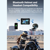 Waterproof 5 Inch Navigator 1000Nit Screen Portable Motorcycle Wireless Carplay with Cameras Dual Bluetooth