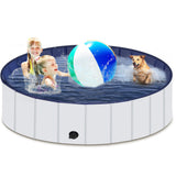 Foldable Dog Pool, Portable Hard Plastic Pet Pool For Dogs And Cats, Sturdy And Durable Pet Wading Pool For Indoor And Outdoor