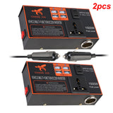 Car Inverter Power Adapter Converter 8 Ports DC 12V/24V to AC 110V/220V USB Chargers Cigarette Socket Cigar Lighter Plug
