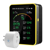 15 in 1 Indoor Digital Co2 Sensor Air Quality Monitors Hcho Tvoc Temperature Humidity Gas Leak Detector