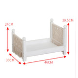 Newborn Crib Wood Hand-Woven Pendulum Props With Tassel Photography Furniture