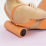 Multi-color designed pattern eva yoga column fiess vibrating foam roller for muscles