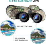10X50 Marine Binoculars For Adults IP7 Waterproof with Rangefinder Compass,BAK4 Prism Navigation For Birdwatching Hunting