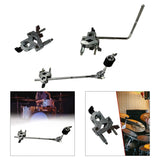 Drum Extension Accessories Metal Musical Instrument Adjustable Cowbell Mounting Bracket Cymbal Arm Clamp
