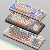 K82 USB Port 94 Keys Hot-Swap Gaming nical Keyboard RGB Light Luminous for Computer Desktop Laptop
