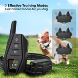 Electric Training Digital Rechargeable Remote Control IPX7 Waterproof Vibrator Pet Bark Stop Shock Collar for Dog
