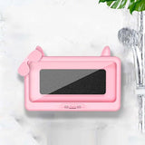 Cartoon Bathroom Mobile Box Wall Mounted Bracket 6 Inch Phone Storage Case Waterproof Shower Watching Holder