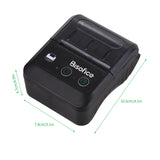 Bisofice Portable Thermal 58mm 2inch Printer Wireless BT Label Maker for Store Shipping Support ESC/POS with Paper