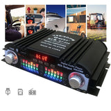 1600W Power HiFi Sound Amplifier Digital 4 Channel Audio Amplifier Bluetooth Karaoke Player FM Radio Support Remote Control