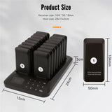 Pagers Wireless Calg System Buzzer Restaurant Bar 16 Pager Receiver with 1 Keypad Transmitter Guest Paging Cafe Coaster