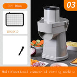 220V Electric Multifunctional Vegetable Cutter Slicer Lemon Potato Commercial Dicing hine Shredde Food Processor