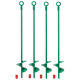 18in Anchors Kit,Helix Earth Ground Anchor,Heavy Duty Shed Anchor Hook for Camping Tent,Canopies,Swing Sets,4Pcs