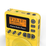 P9 Mini Pocket Radio Portable DAB 3.7V Rechargeable Battery Powered FM LCD Display Speaker Receiver Traveg Running