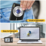 HD Digital 44MP 1080P FHD Photography Video Camcorder 16X Zoom Portable Vlogging Camera for Kids Adults Beginners