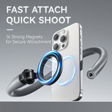 Magnetic Twist Mount Bendable Phone Flexible Arm Stand 300g Payload 1/4In for iPhone 15/14/13/12