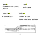 Multifunctional Stainless Steel Kitchen Rust Proof Cooking Scissors Outdoor camping fishing detachable