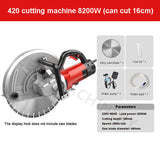 Electric Chaser Groove Door And Window Cutting Concrete Slotting hine Brick Wall Slot Cutter 220V