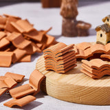 Building Set Miniature Roof Tiles Dollhouse Shingles Fake Tile Model Landscape