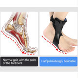 1PC AFO Drop Foot Brace Orthosis Ankle Support-With Comfortable Iatable Airbag for Hemiplegia Stroke Shoes Walking