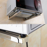 Support Frame Steel Foldable Stretch Shelf Rack Microwave Oven Wall Mount Bracket Stainless Sier