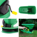Gardening Seed Spreader Portable Manual Seeder 1.5L Gears Adjustable Sowing Fertilizing Melting Snow for Garden Small Lawn