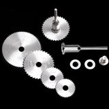 6PCS/Set HSS Mini Electric Grinder Accessories Plastic Woodworking Cutting Set Rotary Tool Circular Saw Blade