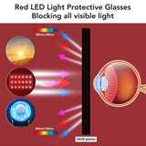Red LED Light Protective Eyes Protection for Tanning Goggles UV Blocking IPL Laser Safety Glasses 1 Set