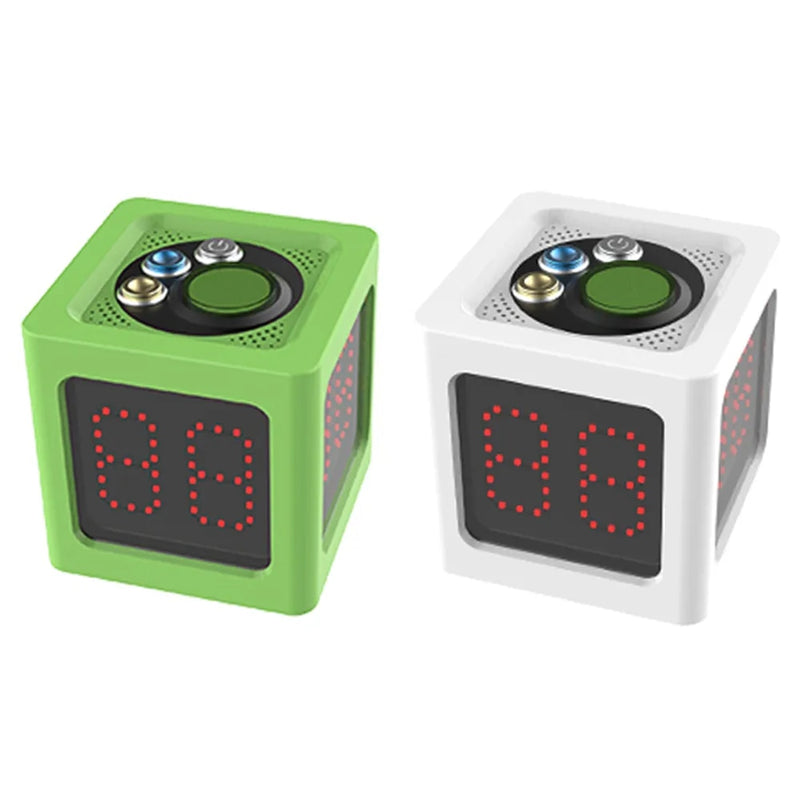 Cube 1.4in 4 Sided Digital Countdown Stopwatch for Private Poker Chess Casinos Shot Game Electronic Timer