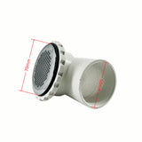 70mm 50mm Ultra-thin Dot Three-way Water Brass Cover PVC Body Bathtub Backwater Suction Drainer