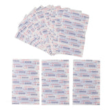 100pcs Metal Fabric Adhesive Bandages Waterproof High Visibility Blue Detectable Plasters for Food Service