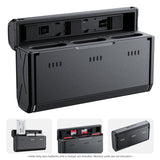 2pcs NP-BX1 Batteries+3-Slot Battery Charger Card Slots&USB Port for Sony ZV-1/RX100M6/H400/ WX350/RX100 /HX50/HDR-PJ410 Camera
