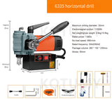 Suction Iron High Altitude Drilling hine Horizontal Bench Electric Portable Magnetic Drill