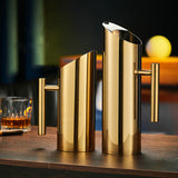 1.5/2L Gold Juice with Handle Stainless Steel tail Pot Large Capacity Red Wine Divider Container for Home Restaurant Bar