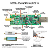 For RTL-SDR Blog V3 R820T2 TCXO Receiver HF BiasT SMA Software Defined Radio 500KHz-1766 Up to 3.2 MHz