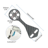 Carbon Fiber Bicycles Computer Extended Out Front Stand Handlebar Combo Mount NEW