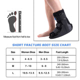 1Pcs Short Air Walking Fracture Boot, Medical Iatable Orthotic Boot for Broken Foot Fractures Sprains and Ankle Injuries