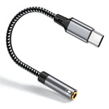 USB Type C To 3.5mm Aux Adapter Type-c 3.5 Jack Audio Earphone Cable Converter for Huawei P20 Samsung Galaxy S24 S23 Ultra