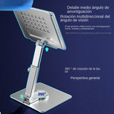 Tablet and PC expandable rotating mobile phone folding desktop stand, laptop, aluminum alloy