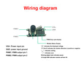 MINI 5A PWM DC Brush Motor Forward Reverse Control W display dc 5V 12V 24V FAN pump speed Controller switch LED dimming