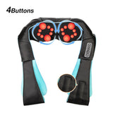 Household car U-shaped electric acupressure back shoulder full body infrared heating kneading 4D massager massage shawl