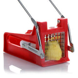 Potato Chipper French Fries Slicer Chip Maker Cutter Chopper With 2 Blades