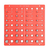 Nut Bolt Checker Set 28 Identifier Gauge Inch Metric Precise Screw Size and Thread Measuring Tools