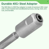 SDS Max To SDS Plus Adapter SDS Max To SDS Plus Drill Converter For Rotary Hammer Drill 40Cr Steel SDS Max Shank Tool 1 Pcs