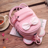 Girl Cartoon Diagonal School Bag Children Cute Bow Small Backpack