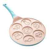 Nonstick Pan, Mini Pancakes Kids Induction Pancake Molds Crepe Maker Griddle Grill Pan For Kid